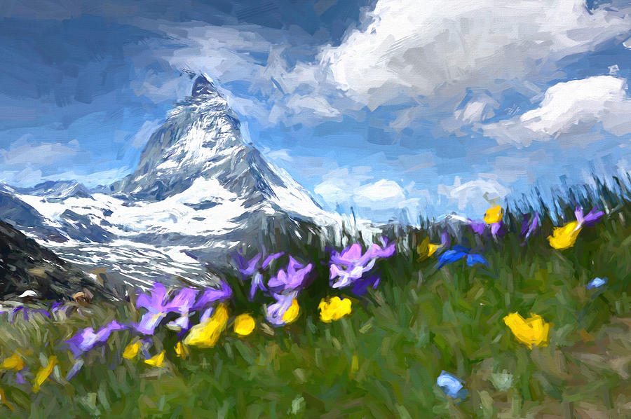 Matterhorn Magic Digital Art