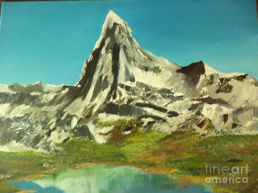 Matterhorn Painting # 319 Painting by Donald Northup