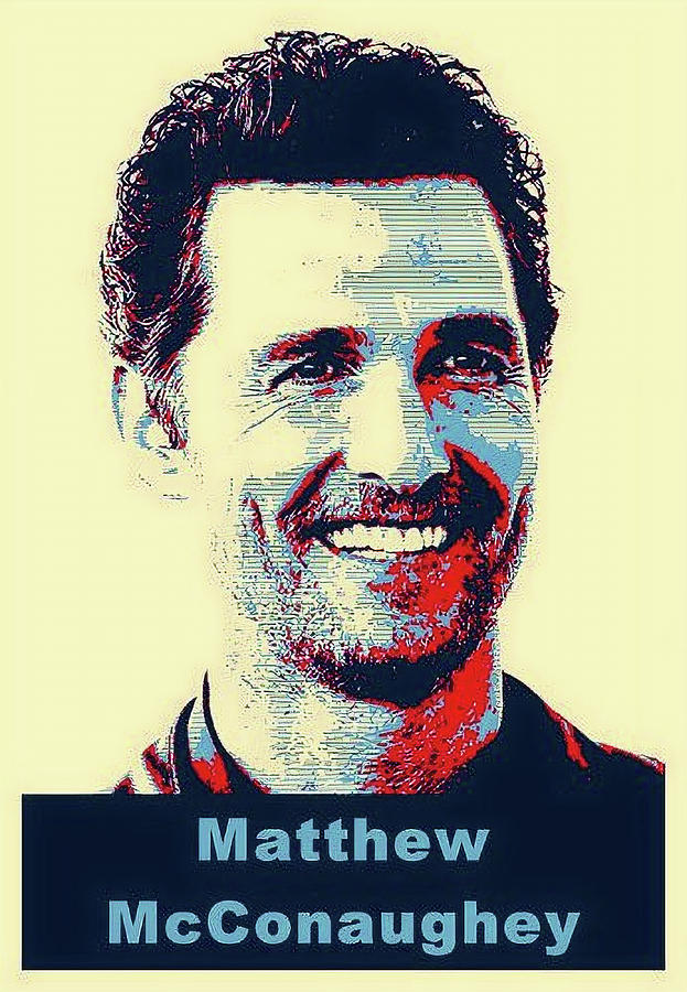 Matthew Mcconaughey Actor Digital Art By Bob Smerecki Fine Art America