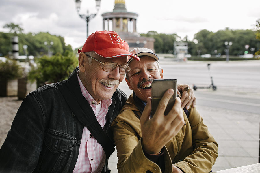Mature Gay Couple Taking Selfie Together Photograph by Willie B. Thomas