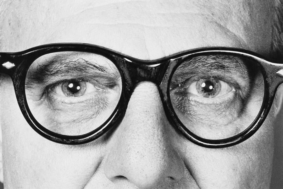 Mature Man In Glasses In Detail Photograph by Alfred Gescheidt