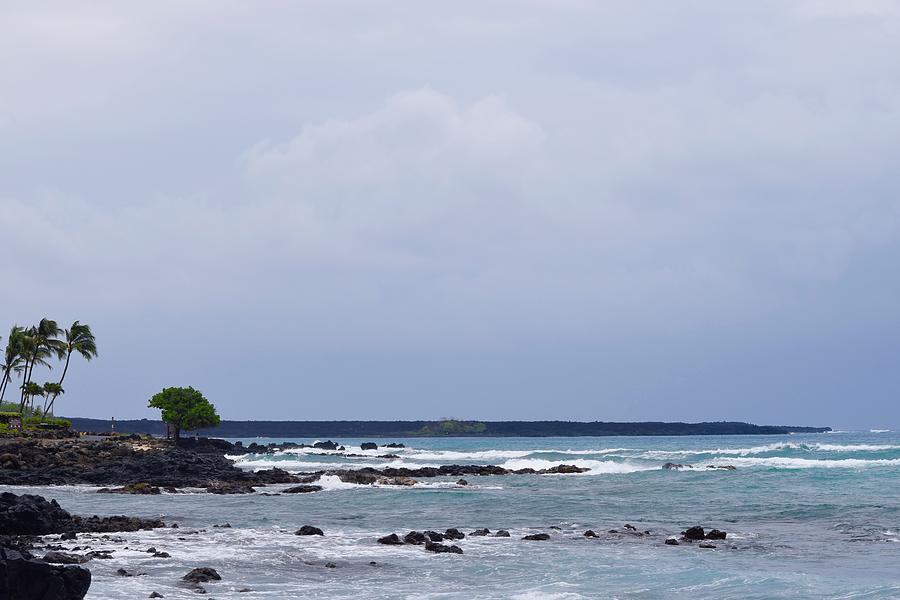Waves across Lava Rock,La Perouse Bay,Maui Photograph by Bnte Creations