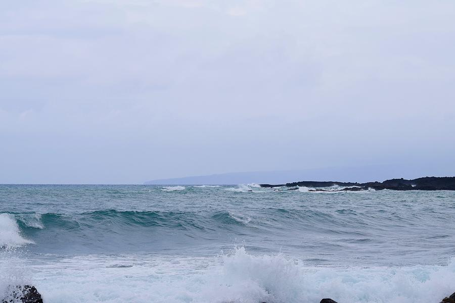 Fiercy waves-La Perouse Bay,Maui Photograph by Bnte Creations