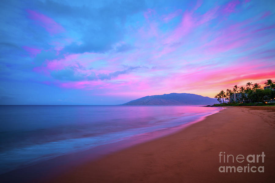 Maui Hawaii Kamaole Beach Kihei Sunrise Photo Photograph by Paul Velgos