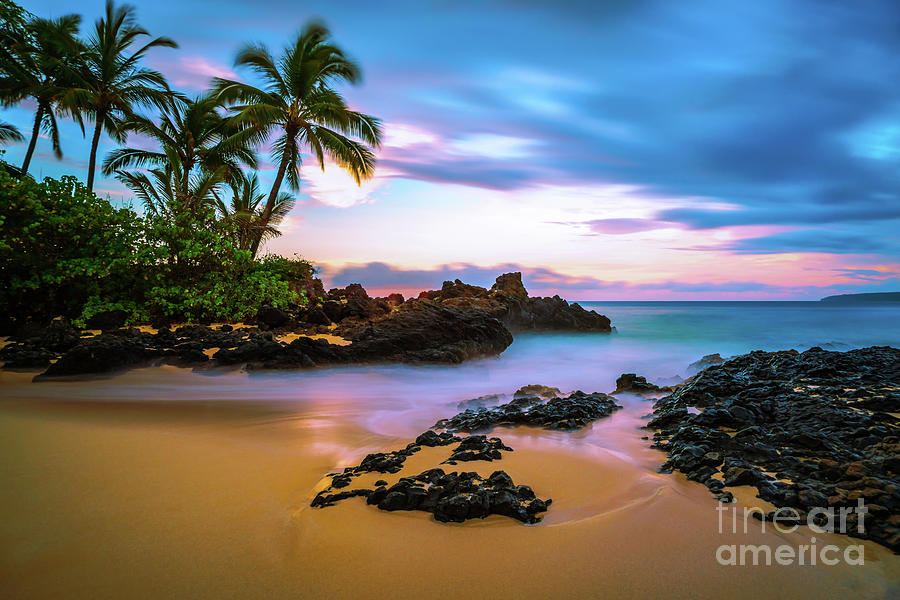 Maui Hawaii Makena Secret Cove Wedding Beach Photo Photograph by Paul Velgos