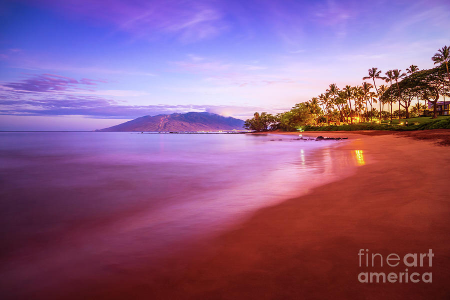 Maui Hawaii Sunrise Ulua Beach Wailea Makena Photo Photograph by Paul Velgos