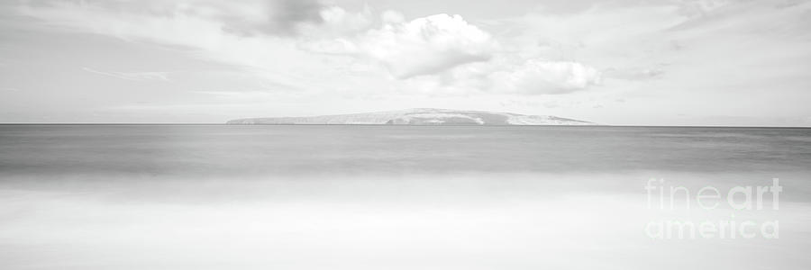 Maui Makena Big Beach Black and White Panorama Photo Photograph by Paul Velgos