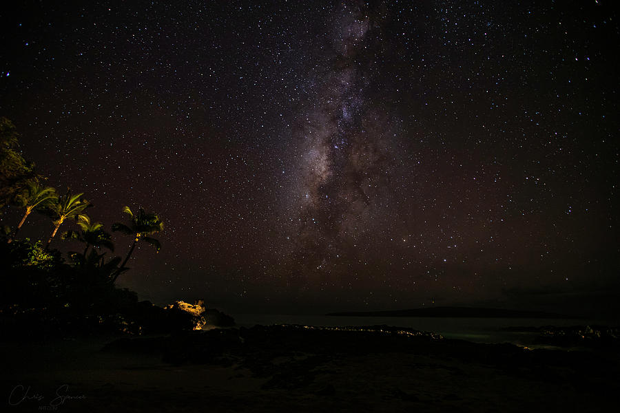 Maui Milky way Photograph by Chris Spencer