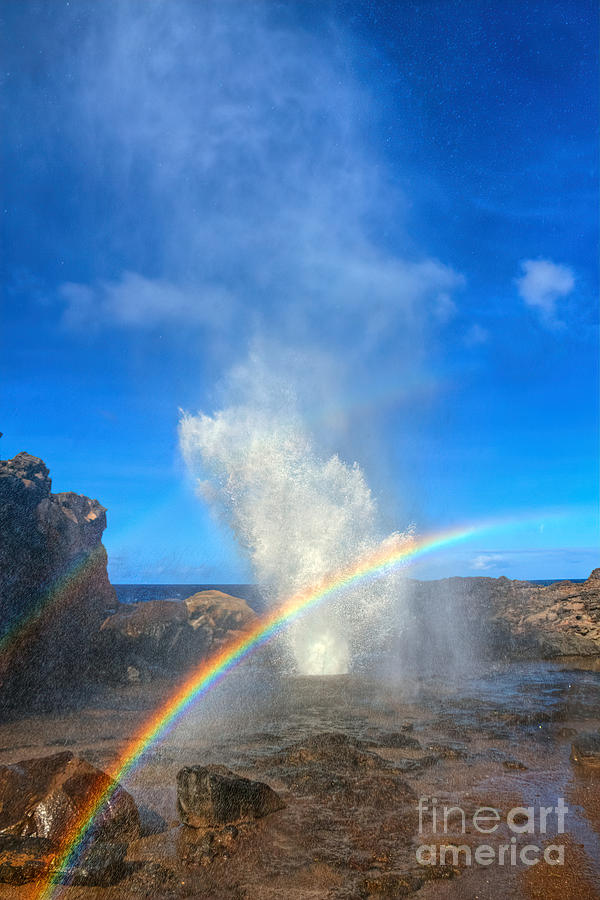 Blowhole blow out - 1st image of 3 Photograph by James Anderson - Fine ...