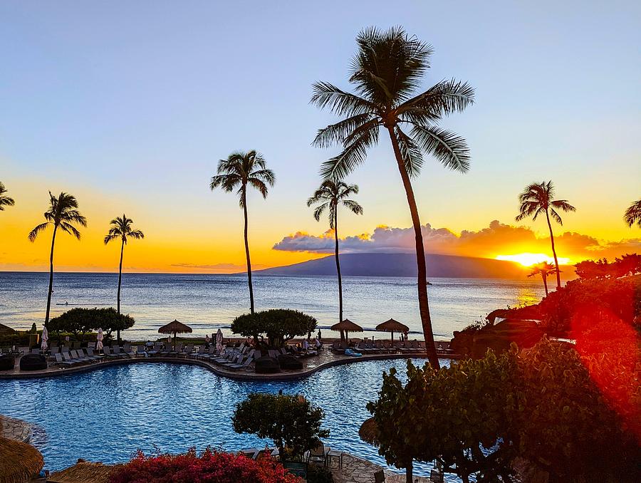 Maui Resort Sunset Photograph by Steed Edwards