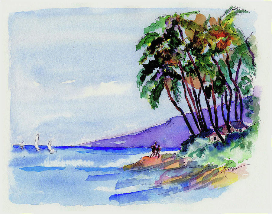 Maui Shores Painting by Adele Bower