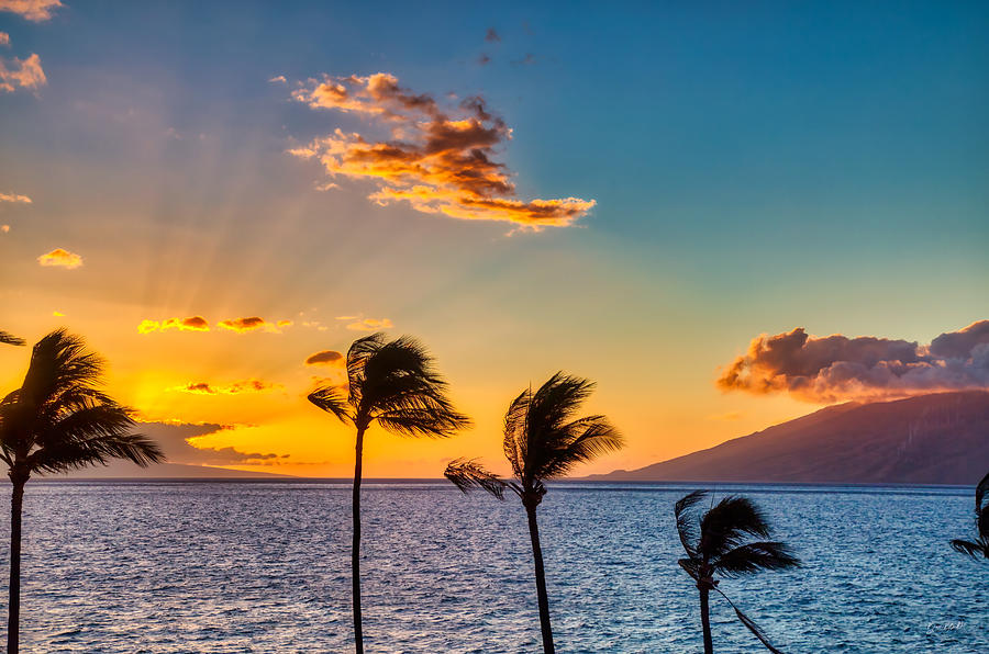 Maui Sunset Photograph by Bruce Block