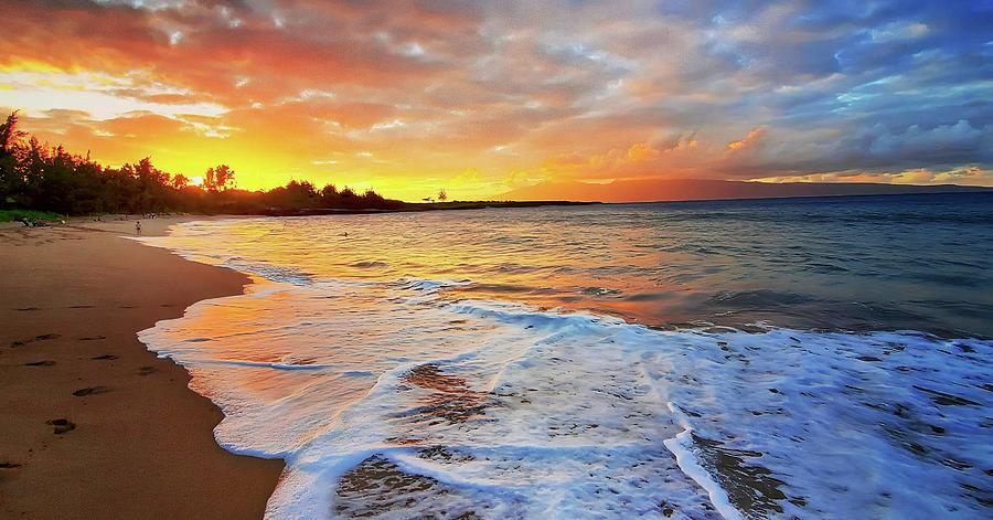 Maui Sunset  Photograph by Eric Wiles