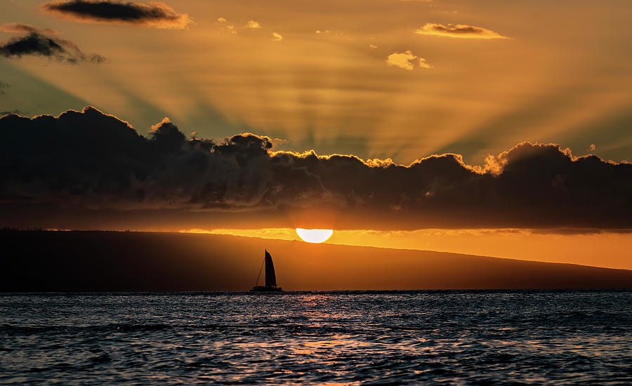 Maui Sunset Photograph by Lisa Malecki