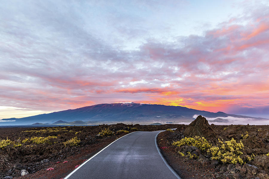 Mauna Kea at Sunset Photograph by Stefan Mazzola