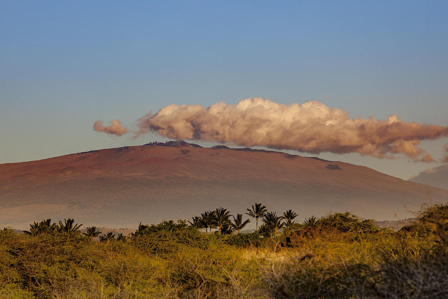 Mauna Kea Volcano Under Beautiful Cloud, Hawaii Islands Photograph by 35007