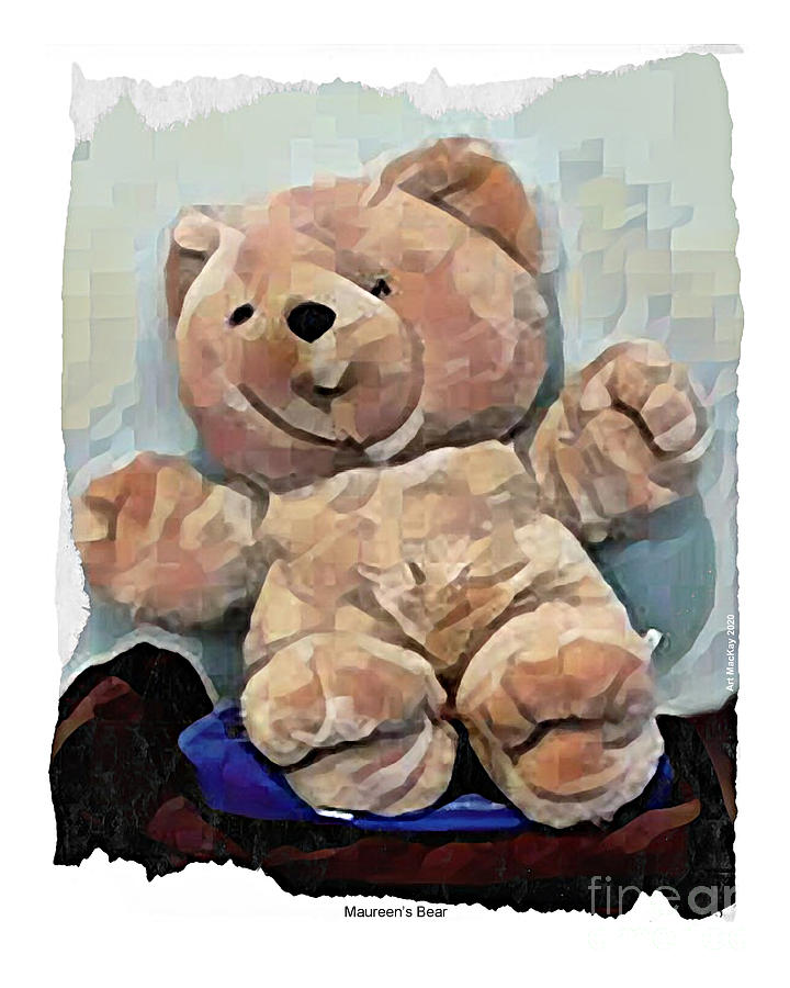 Maureens Teddy Bear Digital Art by Art MacKay