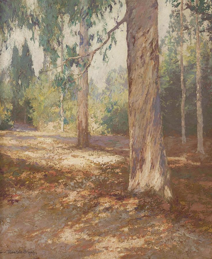 Maurice Braun 1877 1941 San Diego Caeucalyptus Landscape Painting