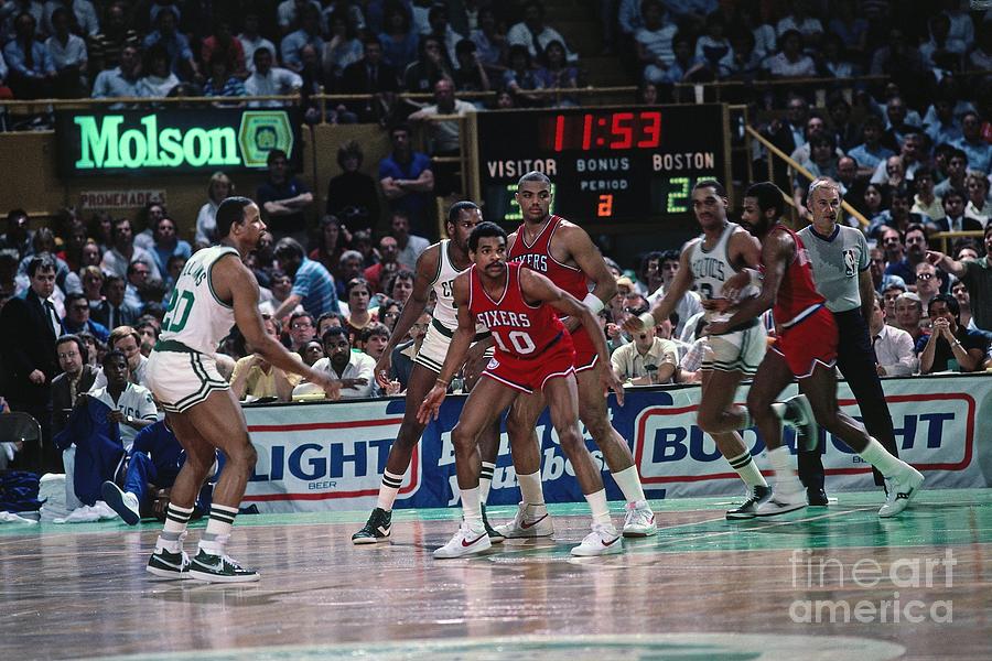 Maurice Cheeks and Charles Barkley Photograph by Dick Raphael