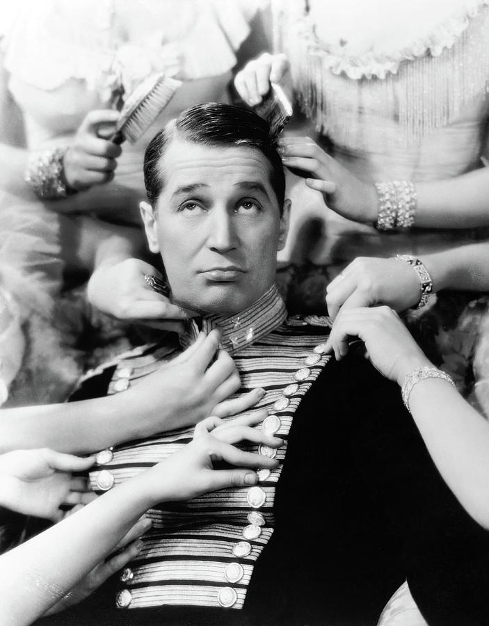 MAURICE CHEVALIER in THE MERRY WIDOW -1934-, directed by ERNST LUBITSCH. Photograph by Album