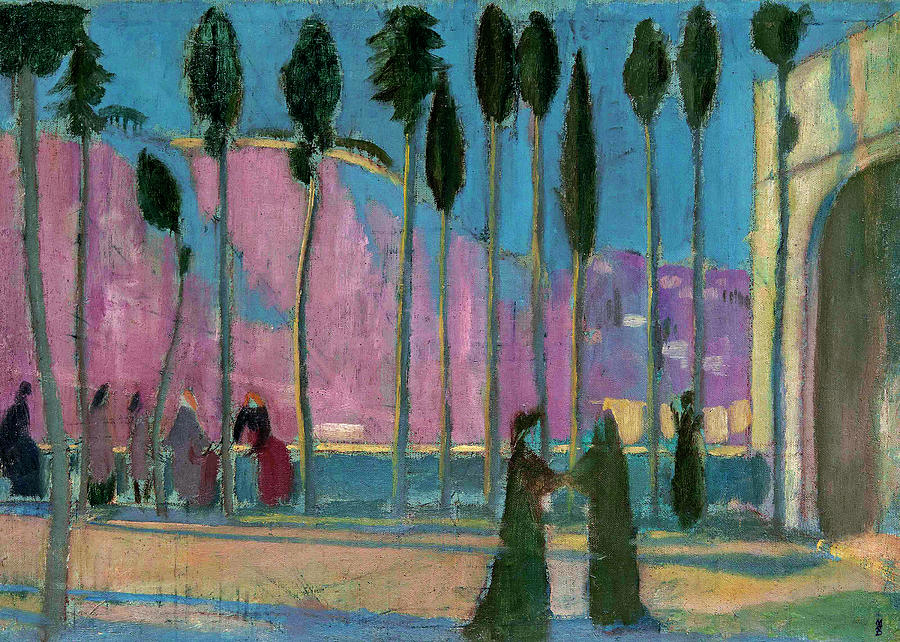 Maurice Denis 1870 1943 Terrase in Fiesole Dante and Beatrice by Artistic Rifki