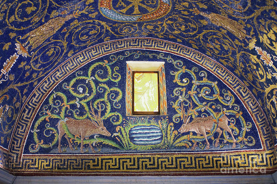 Mausoleum of Galla Placidia interior Ravenna 4 Photograph by Rudi Prott ...