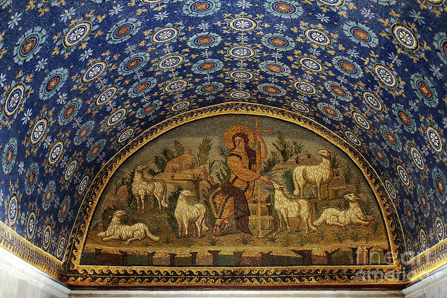 Mausoleum of Galla Placidia interior Ravenna 8 Photograph by Rudi Prott ...