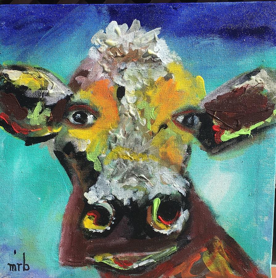 Mavis The Cow Painting by Michelle Bowe - Fine Art America