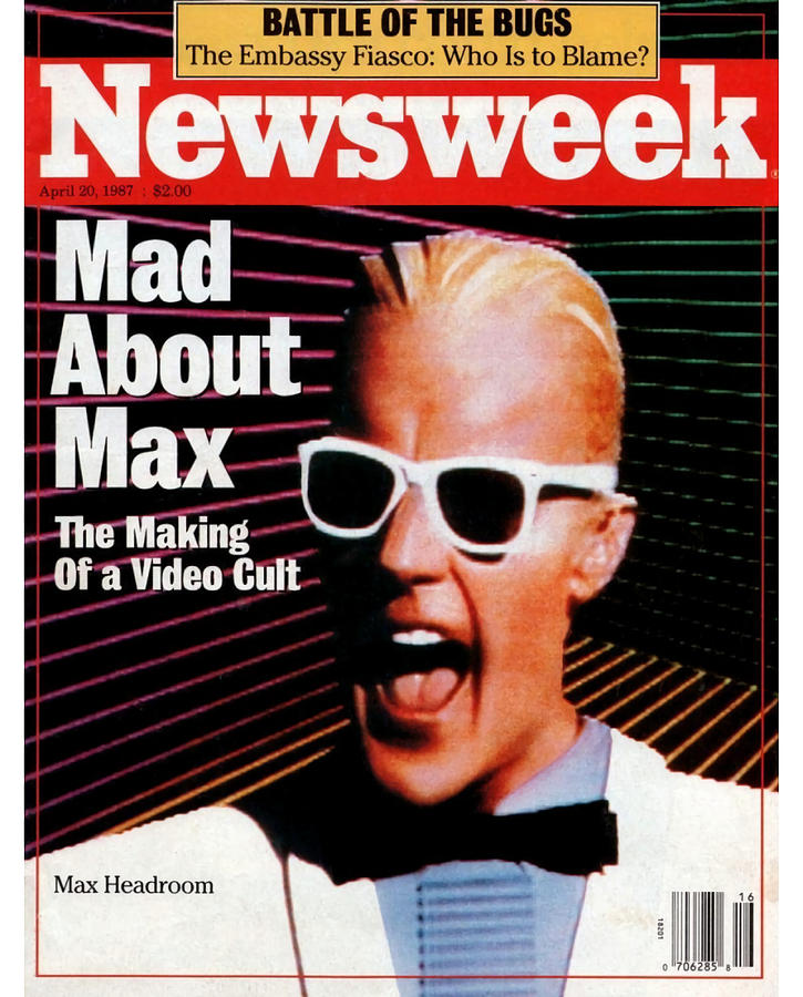 Max headroom Poster boy Painting by Adams Eden | Fine Art America