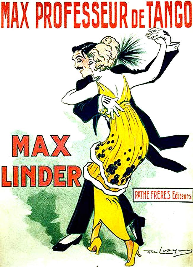 Vintage Mixed Media - Max Professeur de Tango, 1912 by Movie World Posters