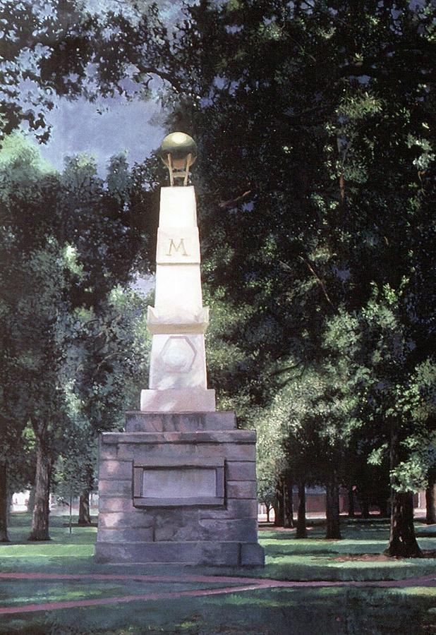 Maxcy Monument Painting by Blue  Sky
