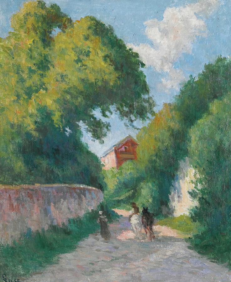 Maximilian Luce 1858  1941 Surrounding Rolleboise The Return To The Farm Painting