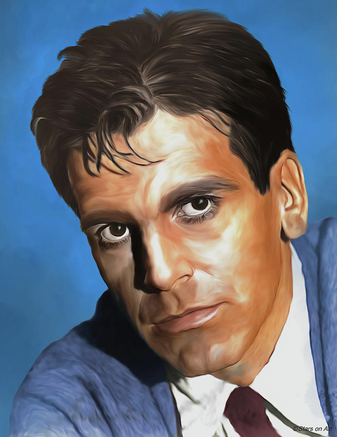 Maximilian Schell painting -b1 Painting by Movie World Posters