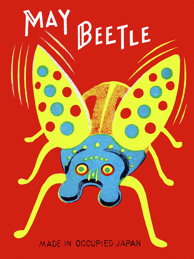 Vintage Drawing - May Beetle by Vintage Toy Posters