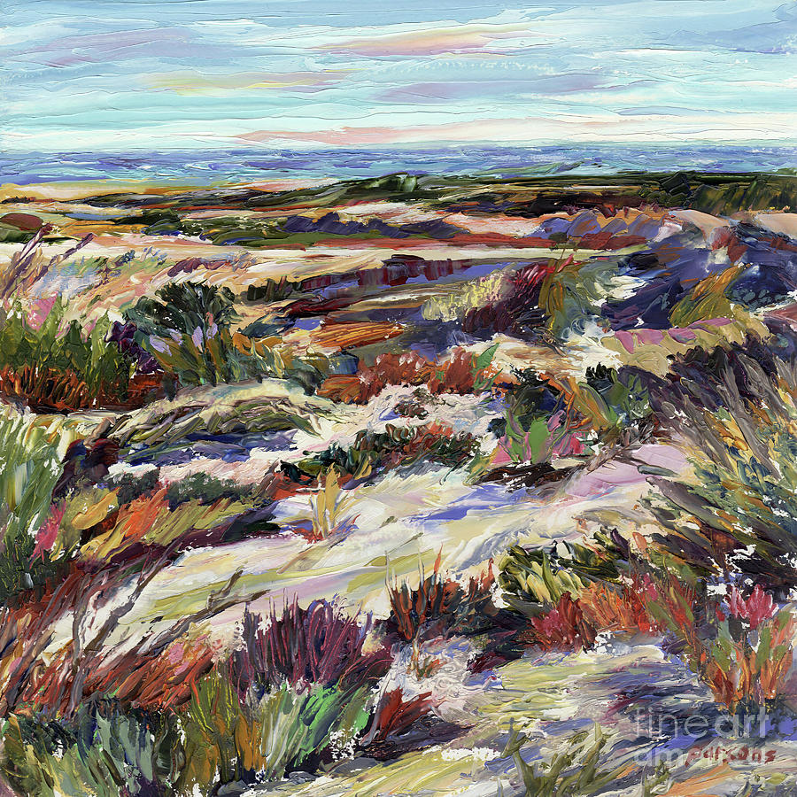 May Dunes, Long Beach Island, Jersey Shore Painting by Pamela Parsons