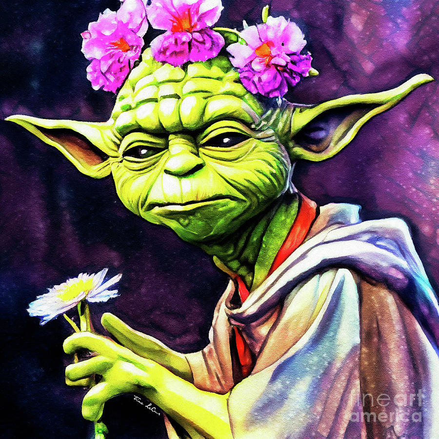 May The Flowers Be With You Painting by Tina LeCour