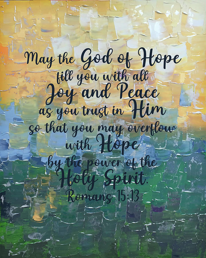 May the God of Hope Digital Art by Linda Bailey