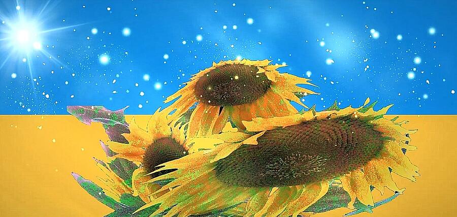 May the sun shine over Ukraine Mixed Media by Mike Breau