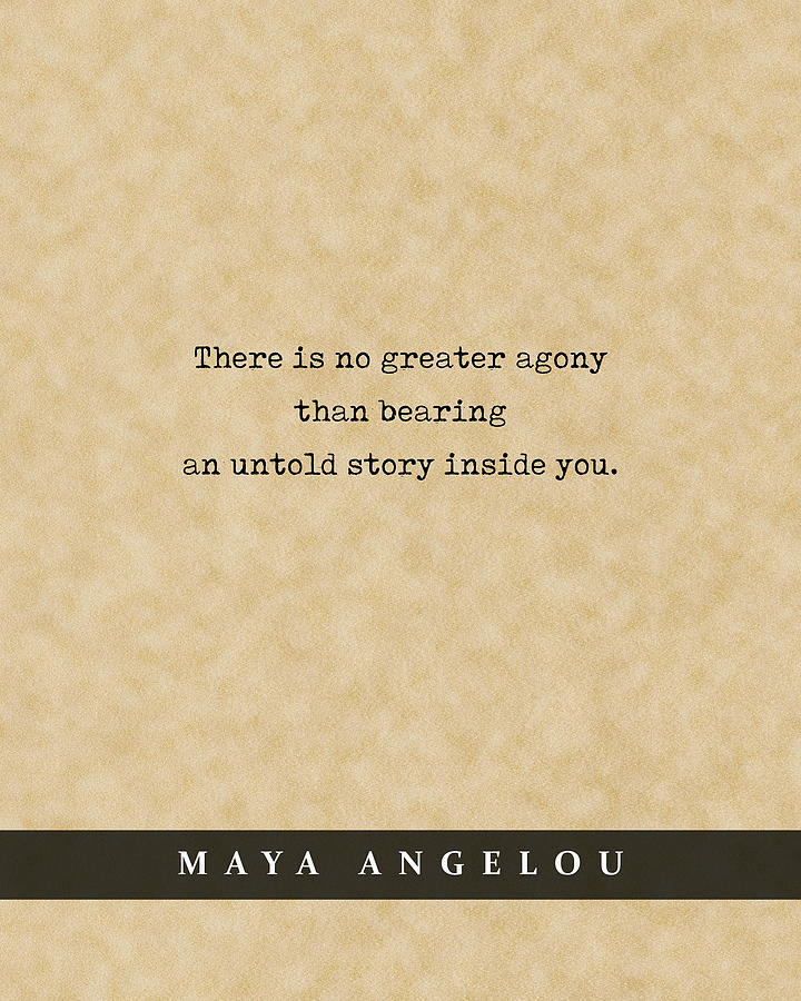 Maya Angelou - Quote Print - Literary Poster 03 Mixed Media