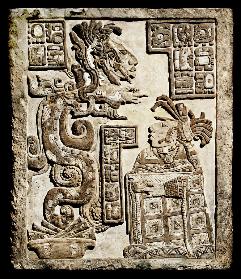 Maya engraving 01 Photograph by Weston Westmoreland