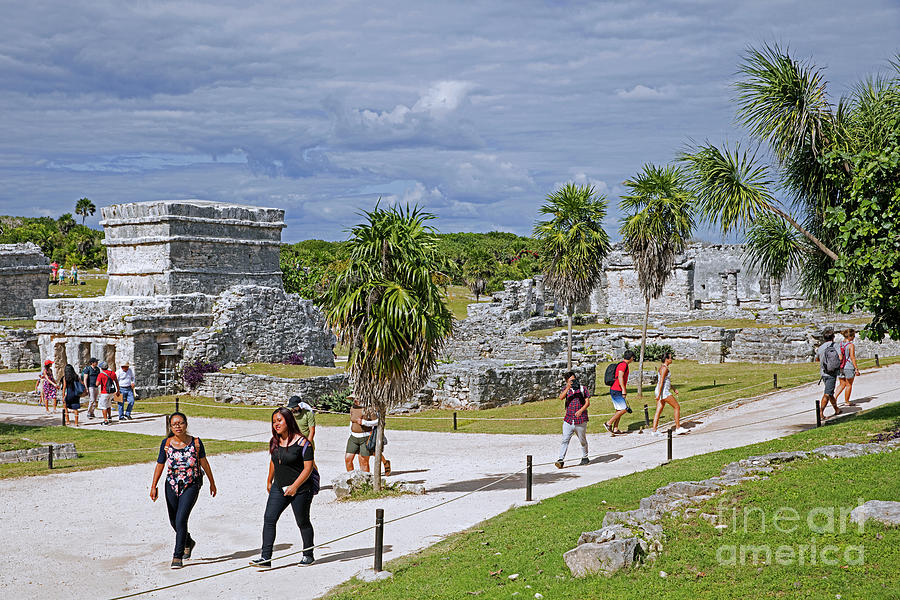 Maya Temples at Tulum, Yucatan, Mexico Photograph by Arterra Picture Library