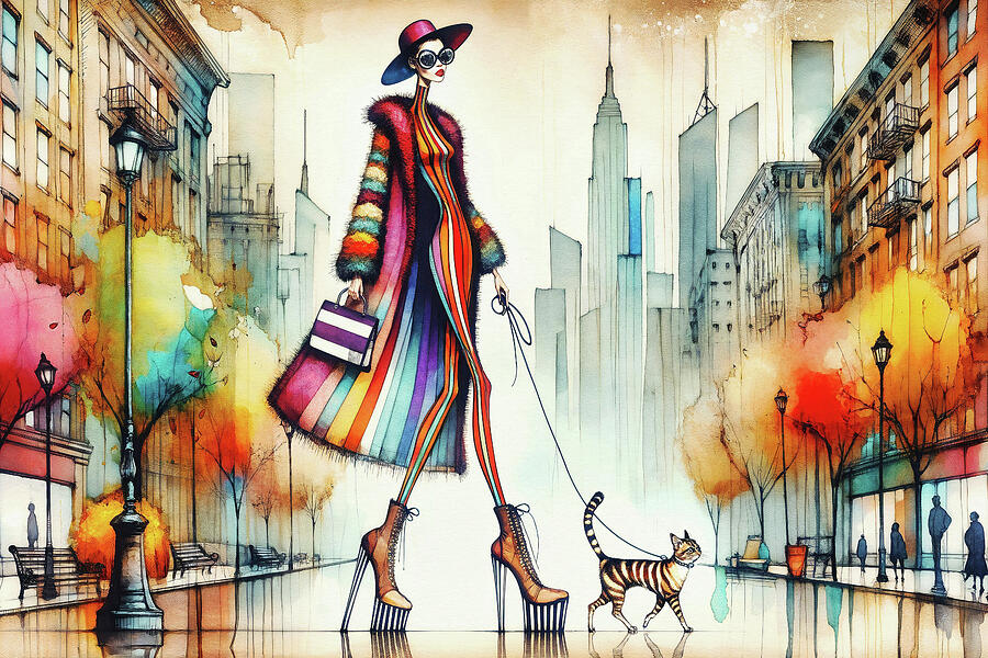 Maya Walking Milo Digital Art by Peggy Collins Maya Walking Milo Digital Art by Peggy Collins