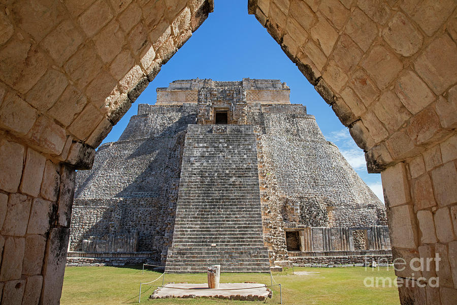 Mayan Pyramid at Uxmal, Yucatan, Mexico Photograph by Arterra Picture Library