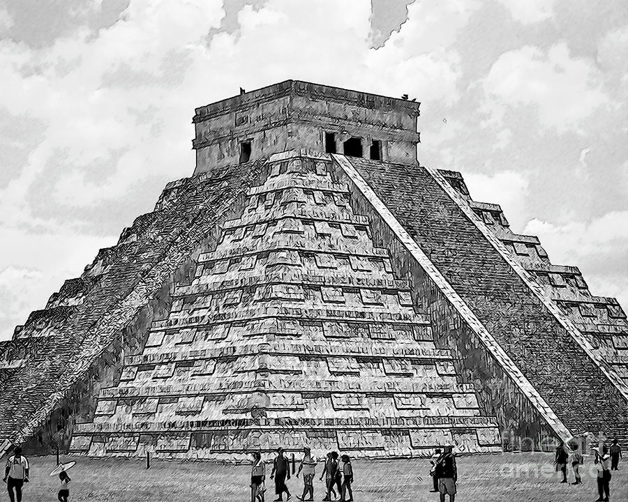 Mayan Pyramid Digital Art by Kirt Tisdale