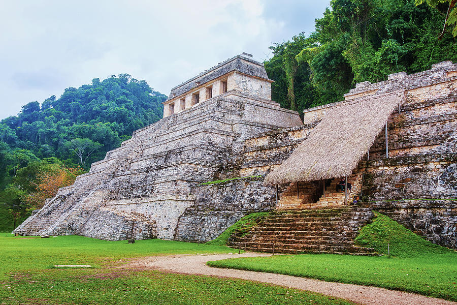 Mayan Pyramid, Palenque, Mexico Photograph by Tatiana Travelways