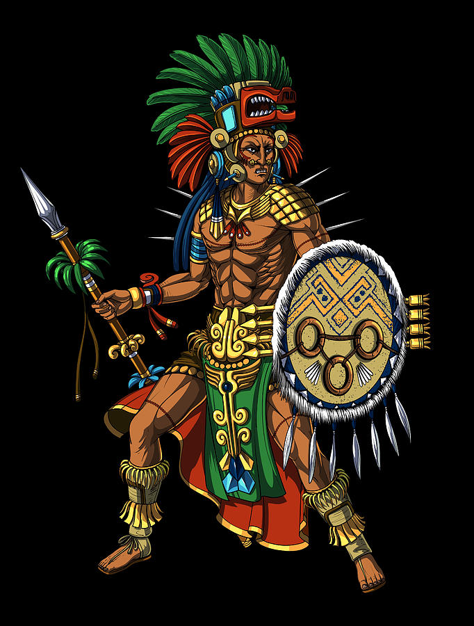 Mayan Warrior Digital Art by Nikolay Todorov Fine Art America