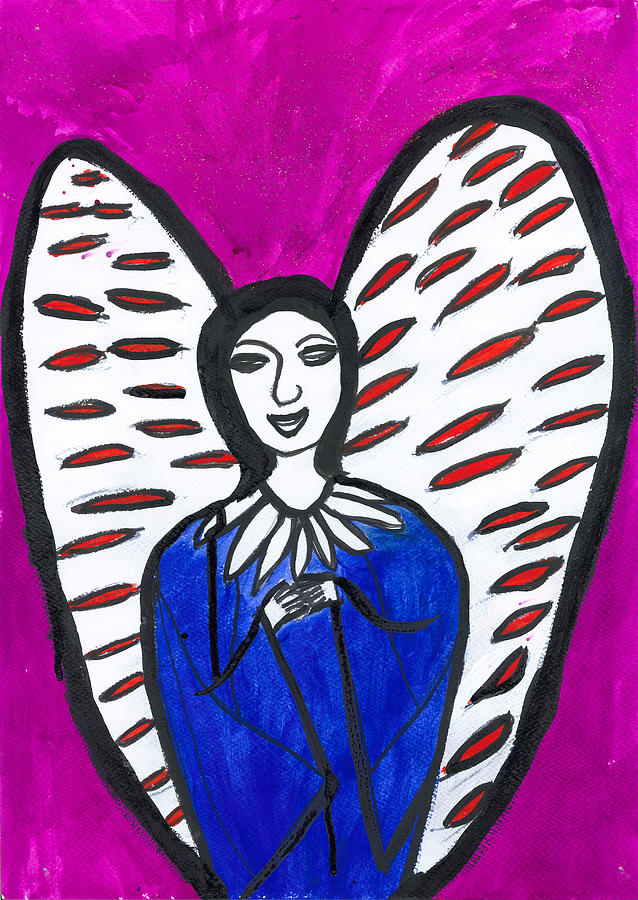 Mayatrea Angel of Healing Painting by Victoria Mary Clarke