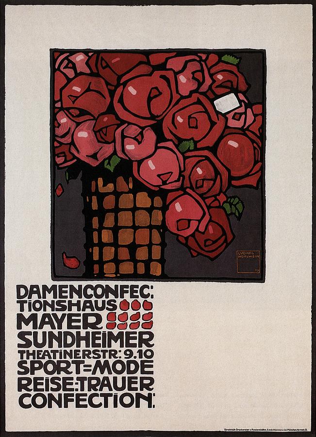 Mayer Sundheimer  - Vintage Advertising  Poster - Ludwig Holwein Digital Art by Studio Grafiikka