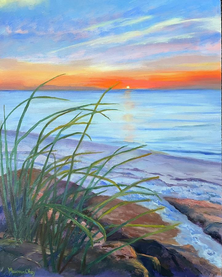 Mayflower Beach Cape Cod Painting by Maureen Obey