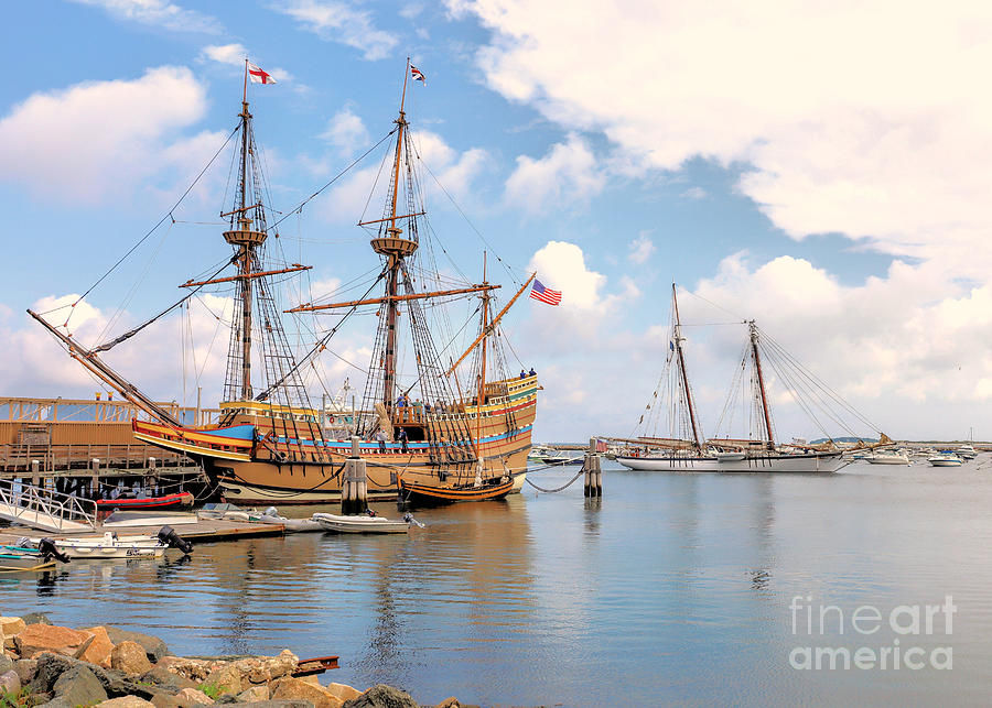 Mayflower II and Harvey Gamage Photograph by Janice Drew